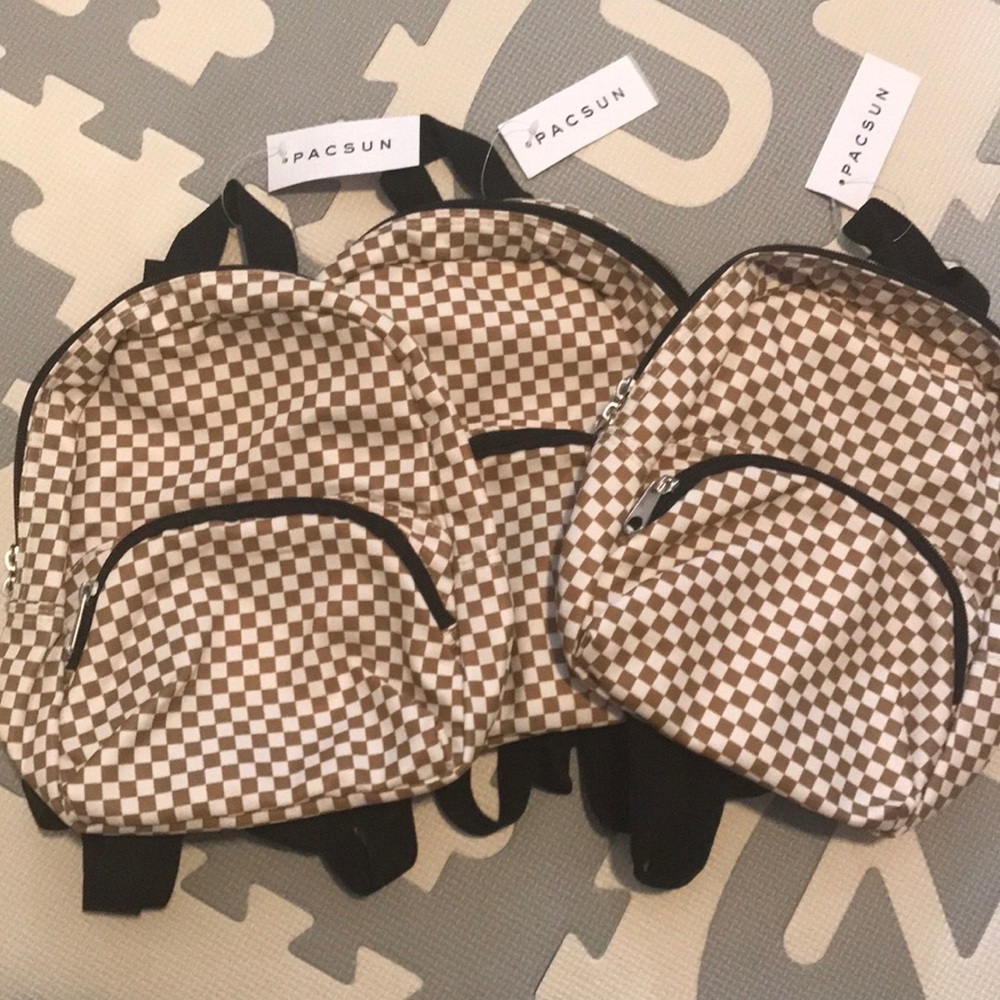 NWT Checkered Mini Backpack - Picture 5 of 7